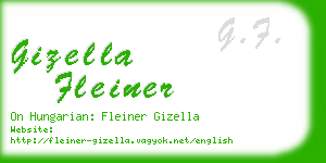 gizella fleiner business card